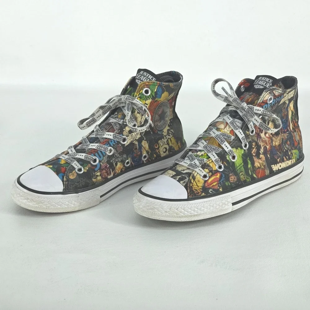 Converse Chuck Taylor All Star Hi Top Sneakers Mens 6.5 DC Comics Justice League - Picture 3 of 11